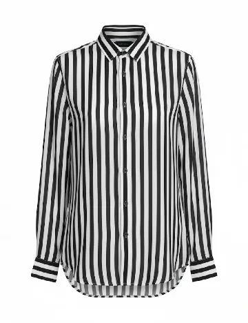 Camasa Zara, alb/negru