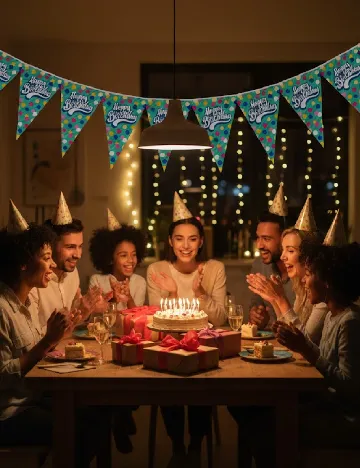 Ghirlanda pentru petrecere DLP Industry, mix culori