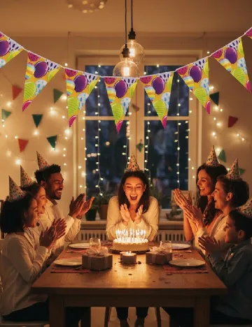 Ghirlanda pentru petrecere DLP Industry, mix culori