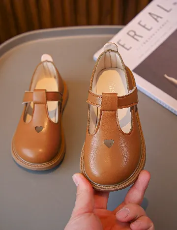 Pantofi Shein Kids, maro