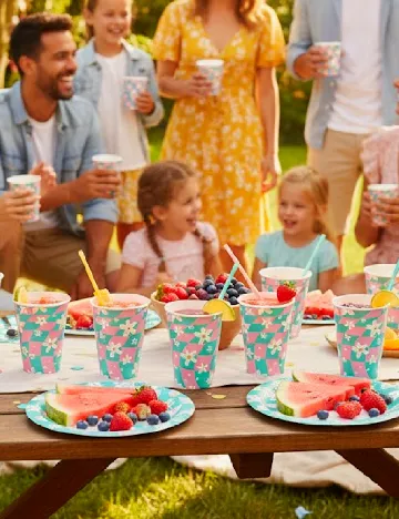 Set pahare 8 bucati DLP Industry, mix culori