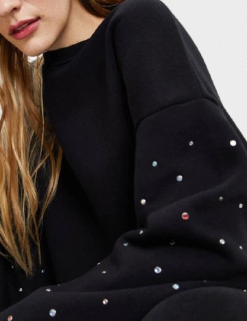 Bluza Oversize Bershka, negru