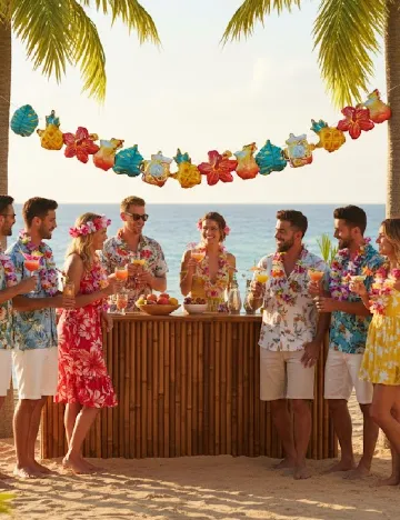 Set ghirlande de baloane 2 bucati DLP Industry, mix culori