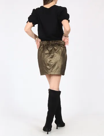 Fusta Bershka, auriu