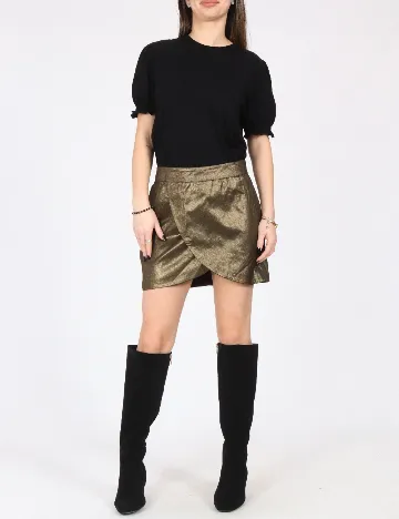 Fusta Bershka, auriu