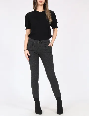 Pantaloni Zara, gri inchis