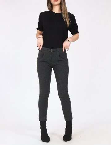 Pantaloni Zara, gri inchis