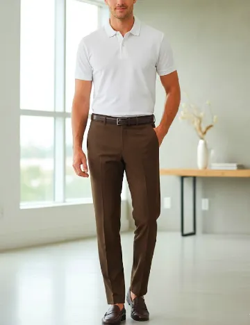 Pantaloni Zara, maro