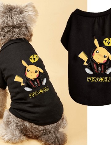 Haina pentru caini SHEIN, negru