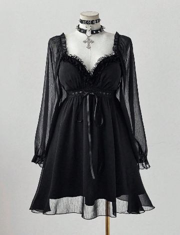 Rochie scurta SHEIN CURVE, negru