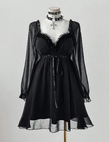 Rochie scurta SHEIN CURVE, negru