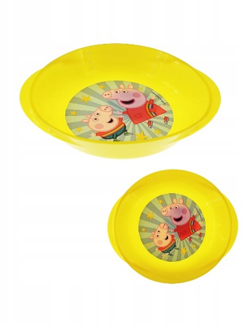 Farfurie de plastic Durabo, galben