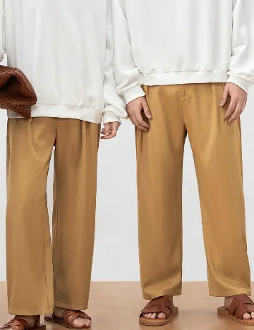 Pantaloni SHEIN, maro