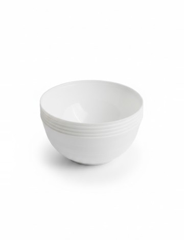 Set boluri 5 bucati PLAST1, alb