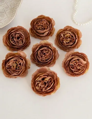 Set flori artificiale, 25 bucati SHEIN, maro