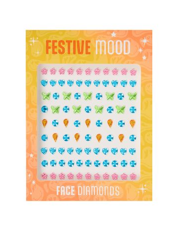 Set cristale autocolante pentru fata si corp ACTION, mix culori