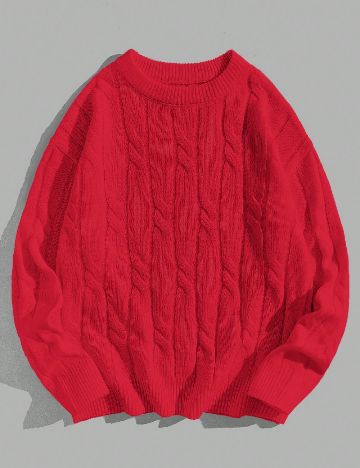 Pulover Shein Kids, rosu