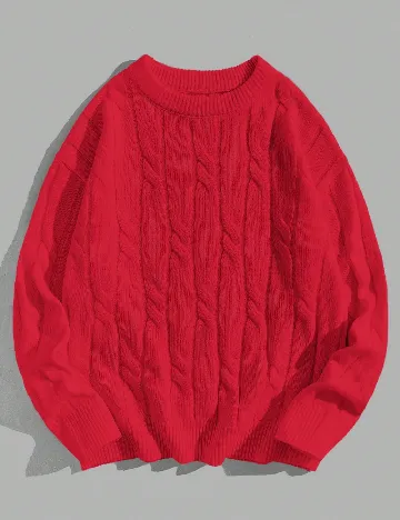 Pulover Shein Kids, rosu