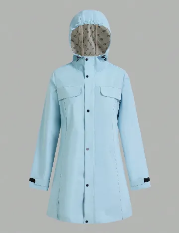 Jacheta impermeabila SHEIN, bleu