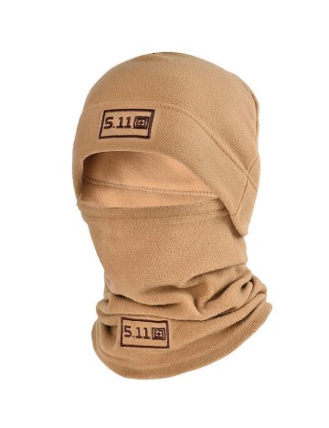 Set caciula si fular circular SHEIN, maro