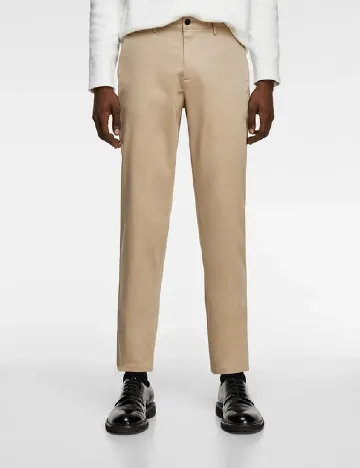 Pantaloni Zara, crem