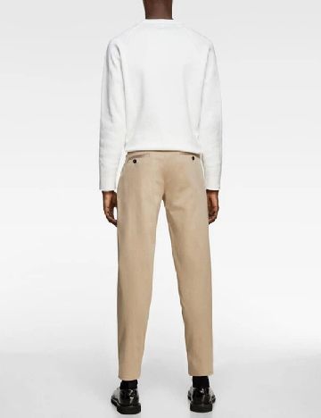 Pantaloni Zara, crem