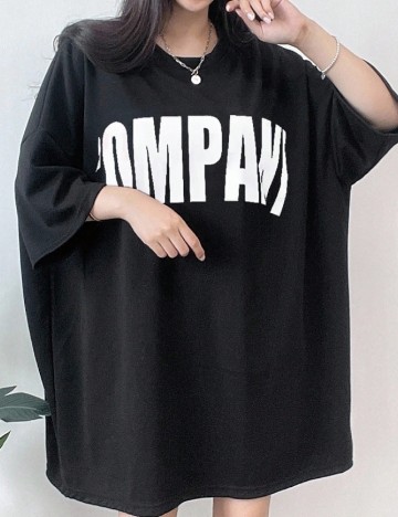 Tricou Oversize Dazy, negru