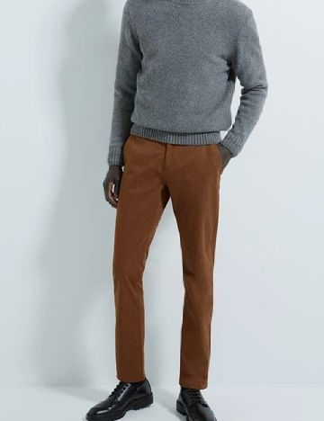 Pantaloni Zara, maro