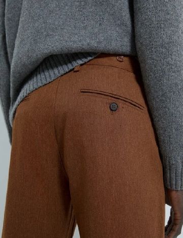 Pantaloni Zara, maro