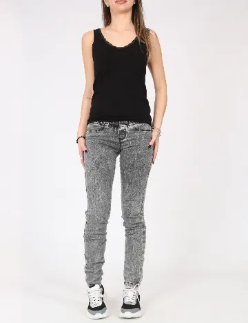 Pantaloni Bershka, gri