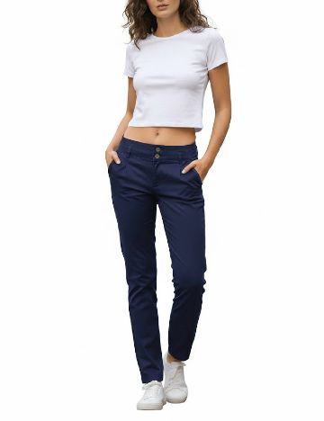 Pantaloni Bershka, albastru