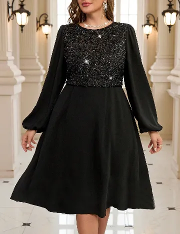 Rochie scurta SHEIN CURVE, negru