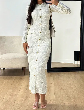 Rochie medie SHEIN, alb