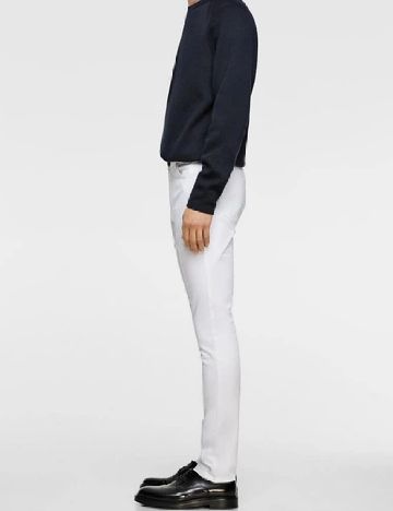 Pantaloni Zara, alb