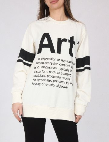 Bluza Oversize Zara, ecru