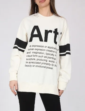 Bluza Oversize Zara, ecru