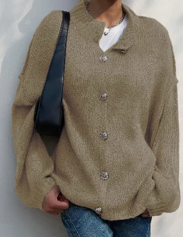 Cardigan SHEIN, kaki