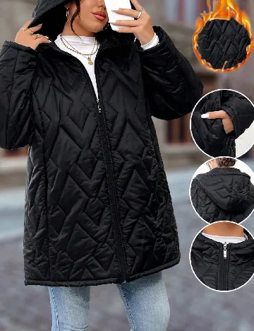 Geaca SHEIN CURVE, negru