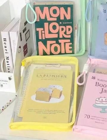 Mapă SHEIN, transparent/galben