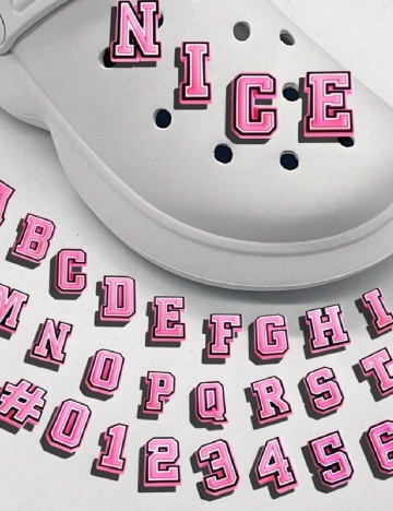 Set pinuri pentru crocs SHEIN, roz