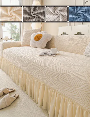 Husa pentru canapea SHEIN, crem