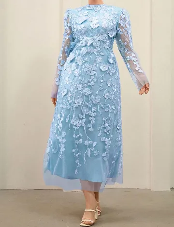 Rochie lunga Aveloria, bleu