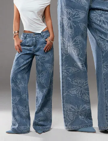 Blugi Forever 21, albastru