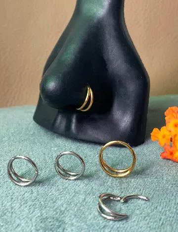 Piercing SHEIN, argintiu