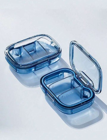 Organizator portabil medicamente SHEIN, albastru