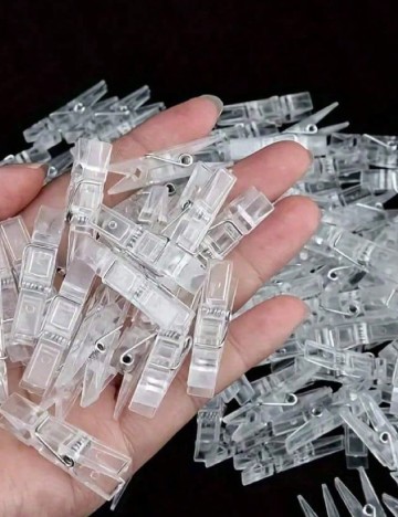 Set mini carlige SHEIN, transparent