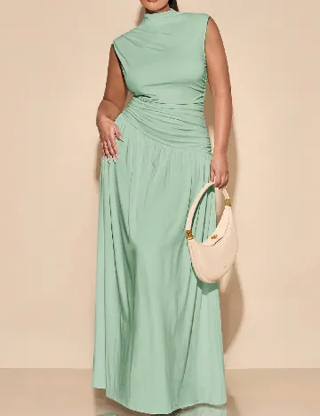 Rochie lunga SHEIN CURVE, verde