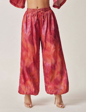 Pantaloni SHEIN, portocaliu/roz