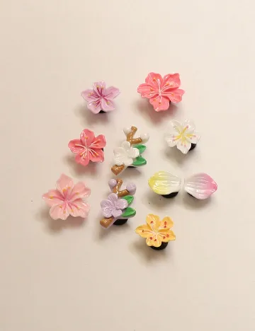 Set charmuri pentru saboti 10 bucati SHEIN, mix culori