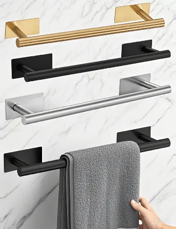 Suport pentru prosoape SHEIN, negru